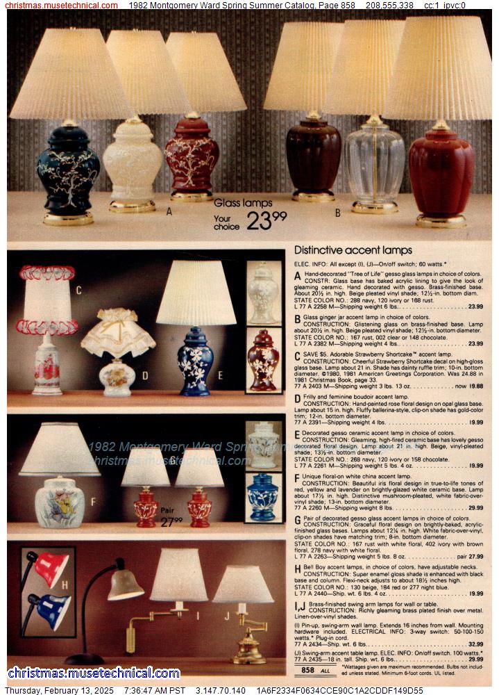 1982 Montgomery Ward Spring Summer Catalog, Page 858