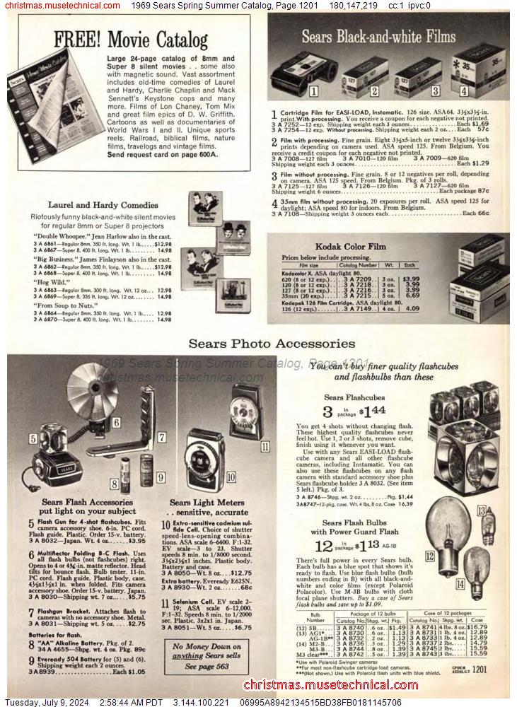 1969 Sears Spring Summer Catalog, Page 1201
