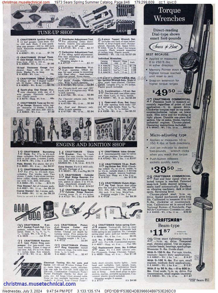 1973 Sears Spring Summer Catalog, Page 846