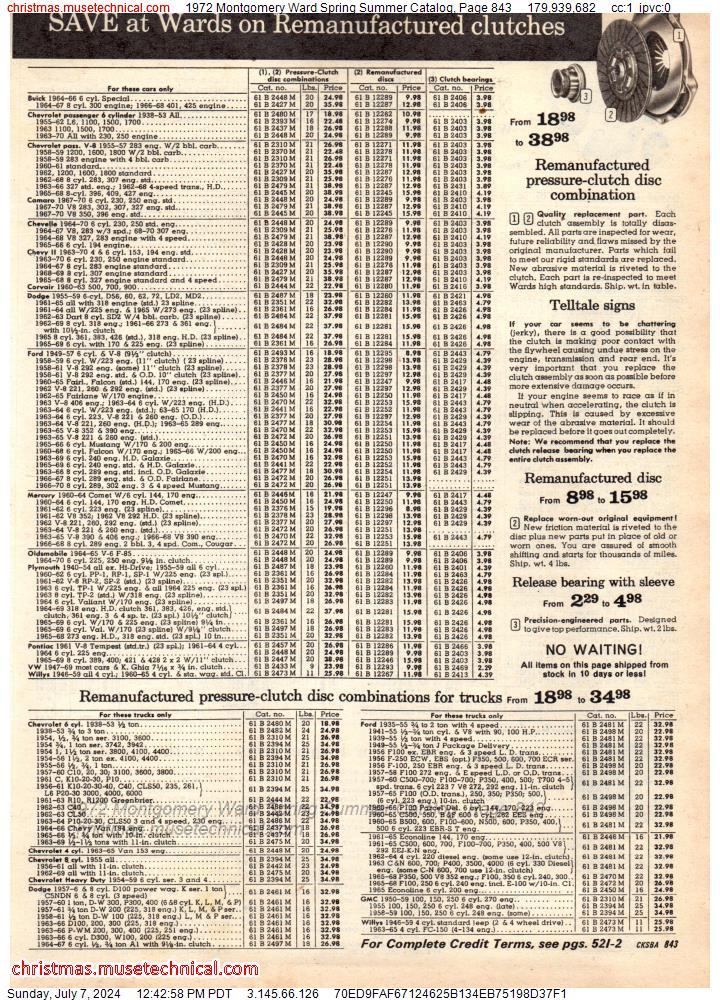 1972 Montgomery Ward Spring Summer Catalog, Page 843