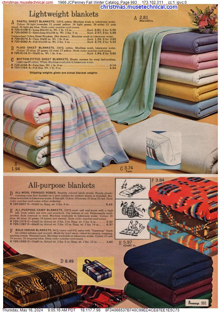 1966 JCPenney Fall Winter Catalog, Page 993