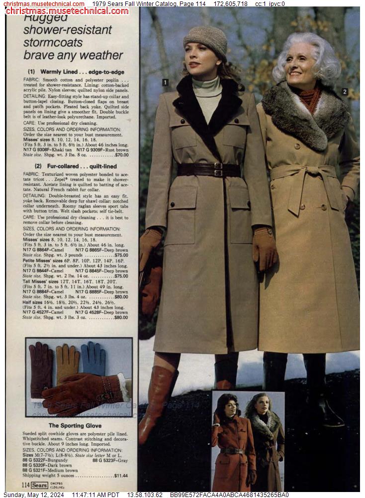 1979 Sears Fall Winter Catalog, Page 114