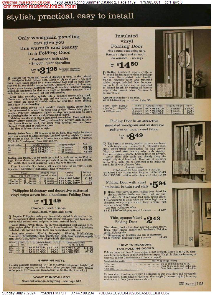 1968 Sears Spring Summer Catalog 2, Page 1139