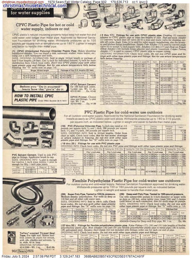 1978 Sears Fall Winter Catalog, Page 902