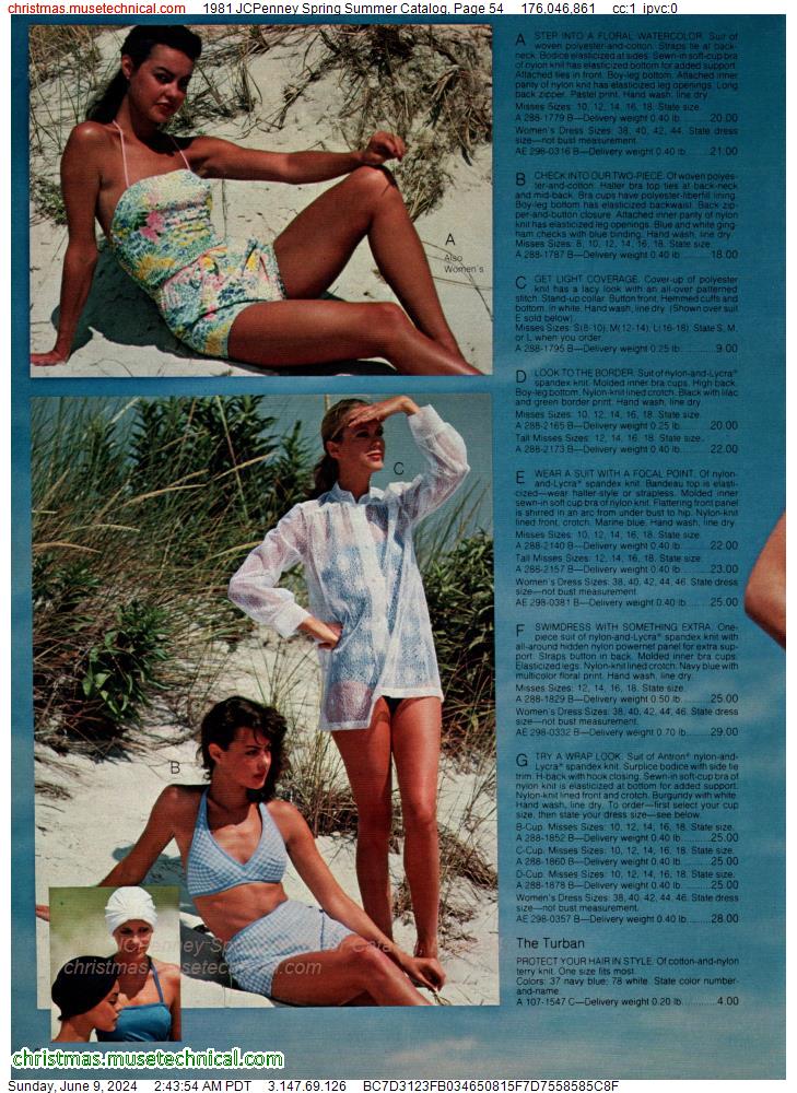 1981 JCPenney Spring Summer Catalog, Page 54