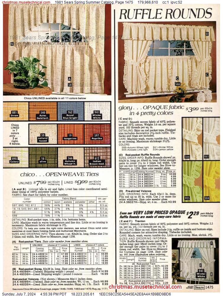 1981 Sears Spring Summer Catalog, Page 1475