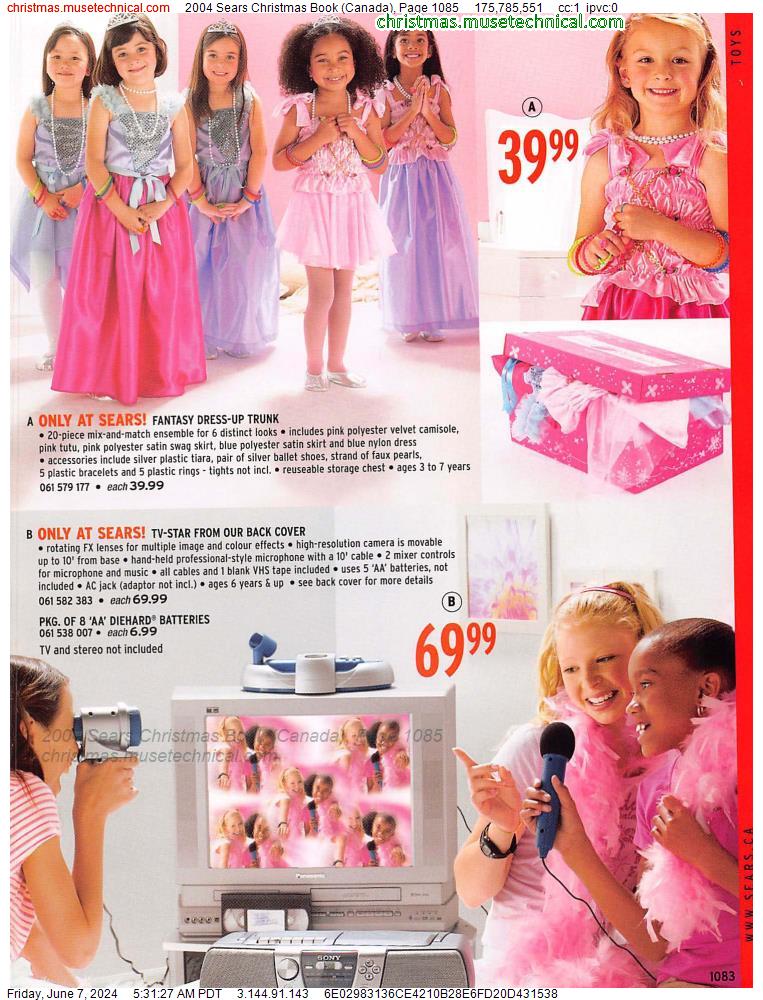 2004 Sears Christmas Book (Canada), Page 1085