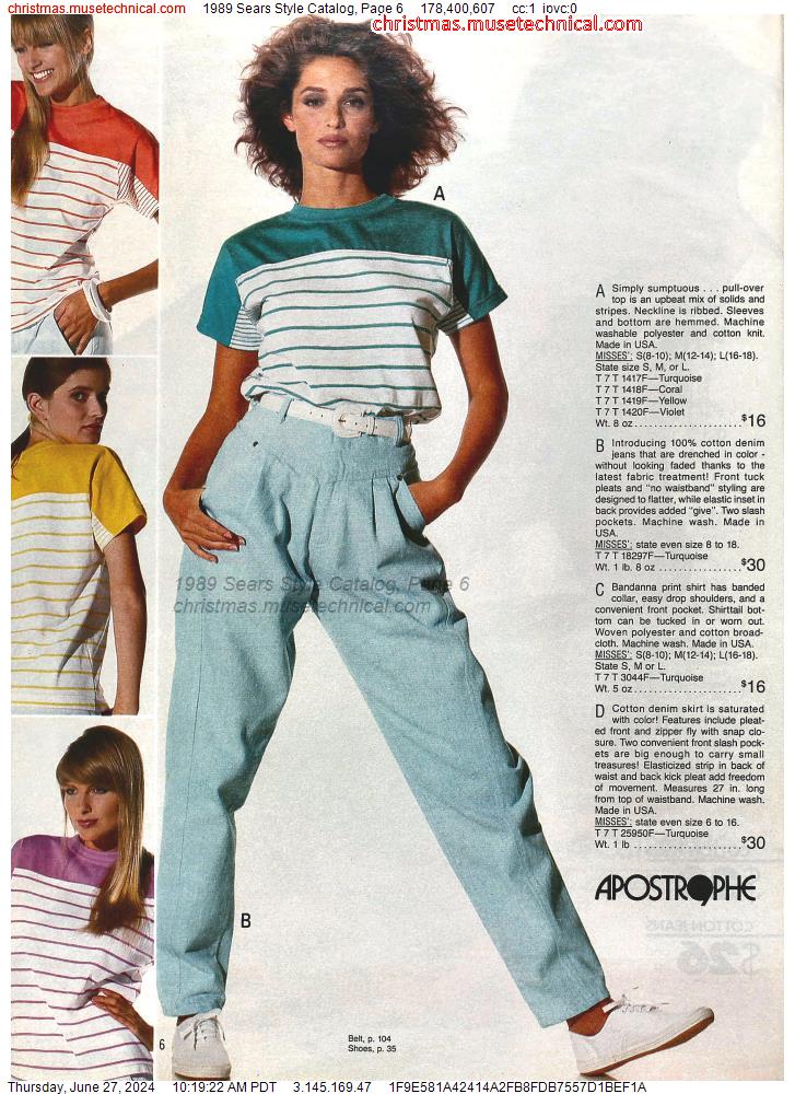 1989 Sears Style Catalog, Page 6 - Catalogs & Wishbooks
