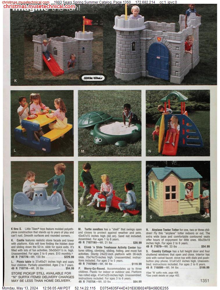 1993 Sears Spring Summer Catalog, Page 1350