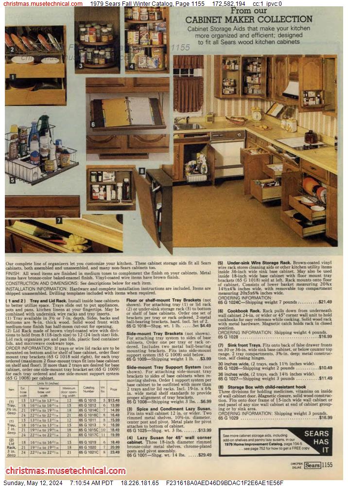 1979 Sears Fall Winter Catalog, Page 1155