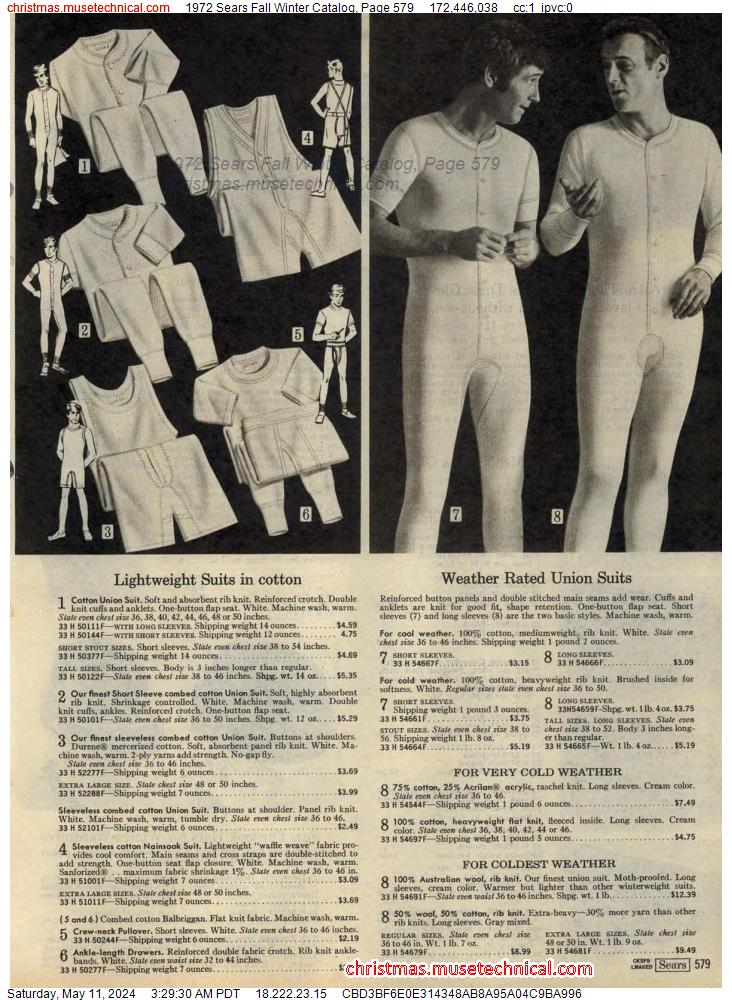 1972 Sears Fall Winter Catalog, Page 579