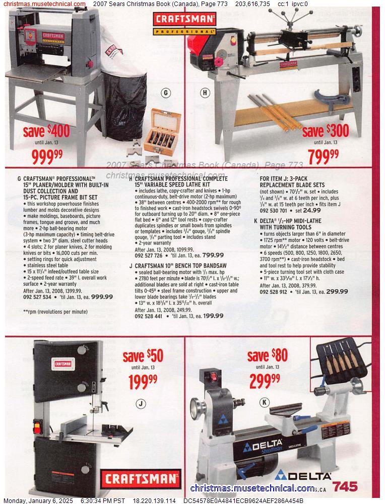 2007 Sears Christmas Book (Canada), Page 773