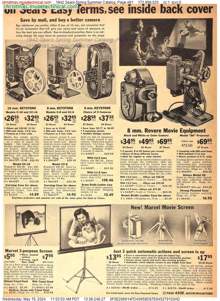 1942 Sears Spring Summer Catalog, Page 491
