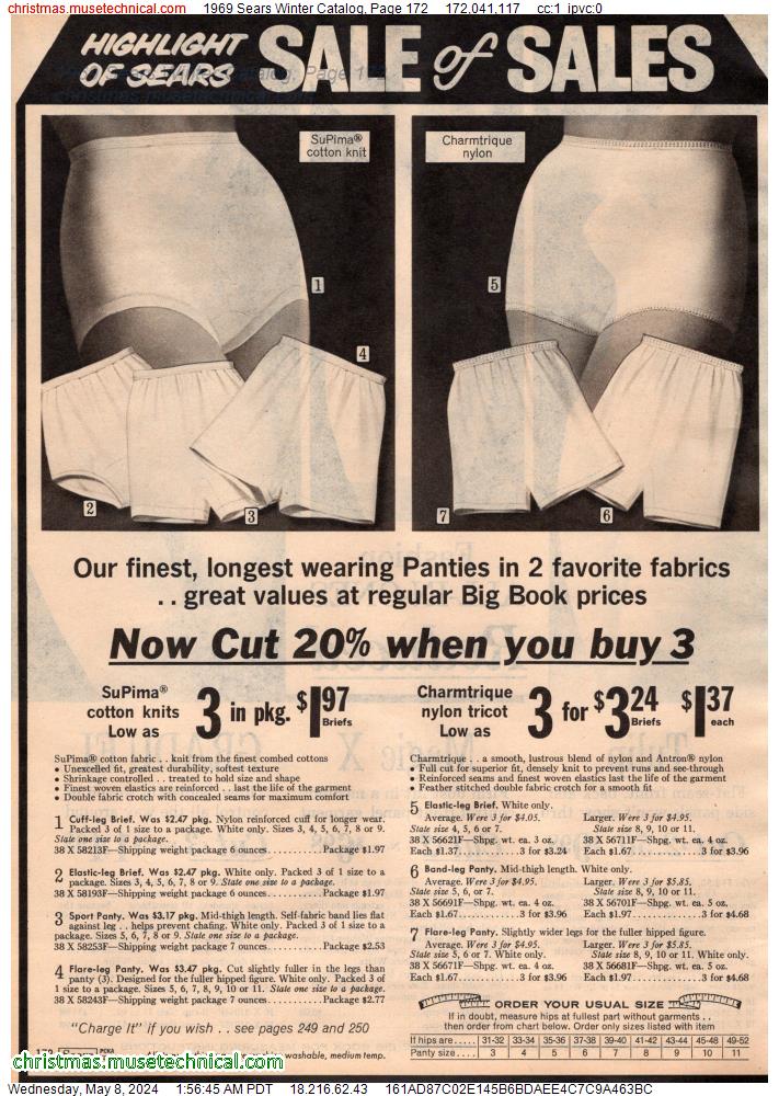 1969 Sears Winter Catalog, Page 172