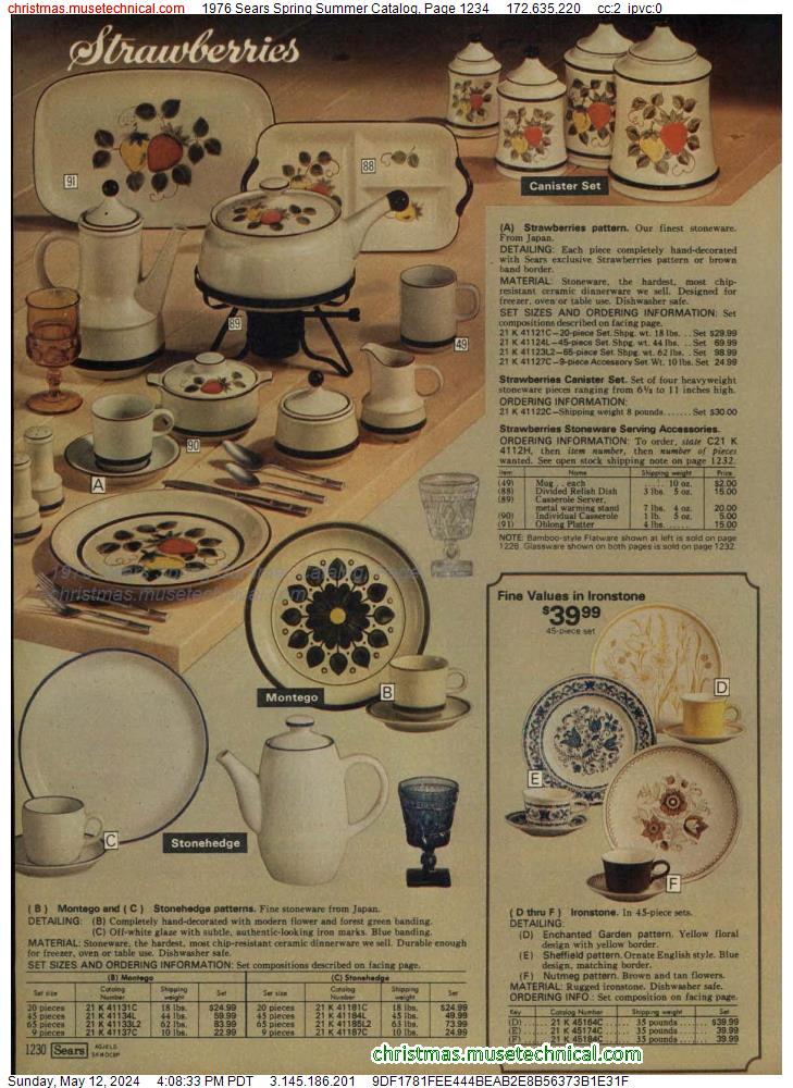 1976 Sears Spring Summer Catalog, Page 1234