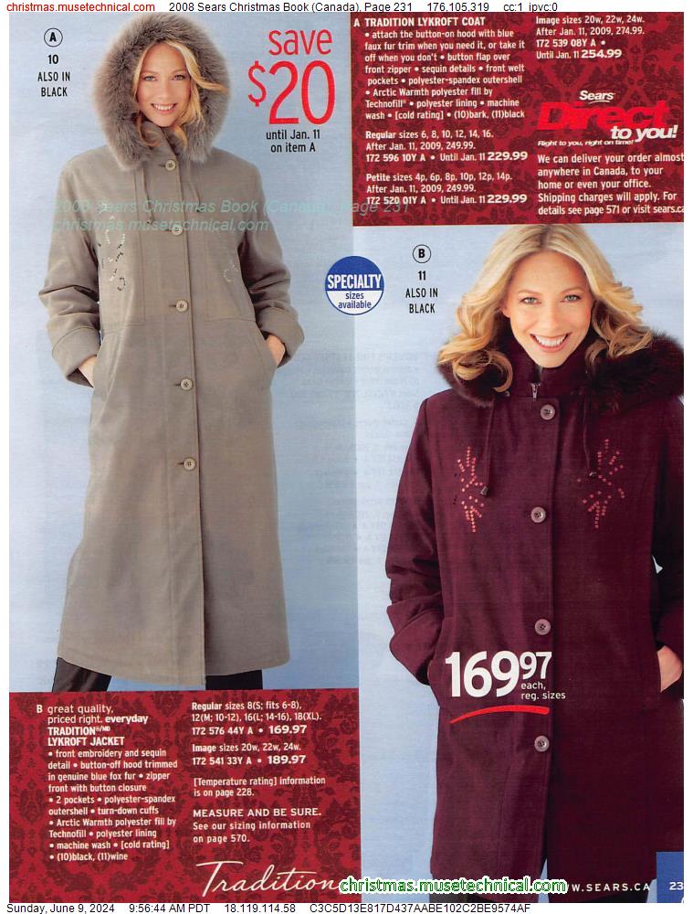 2008 Sears Christmas Book (Canada), Page 231
