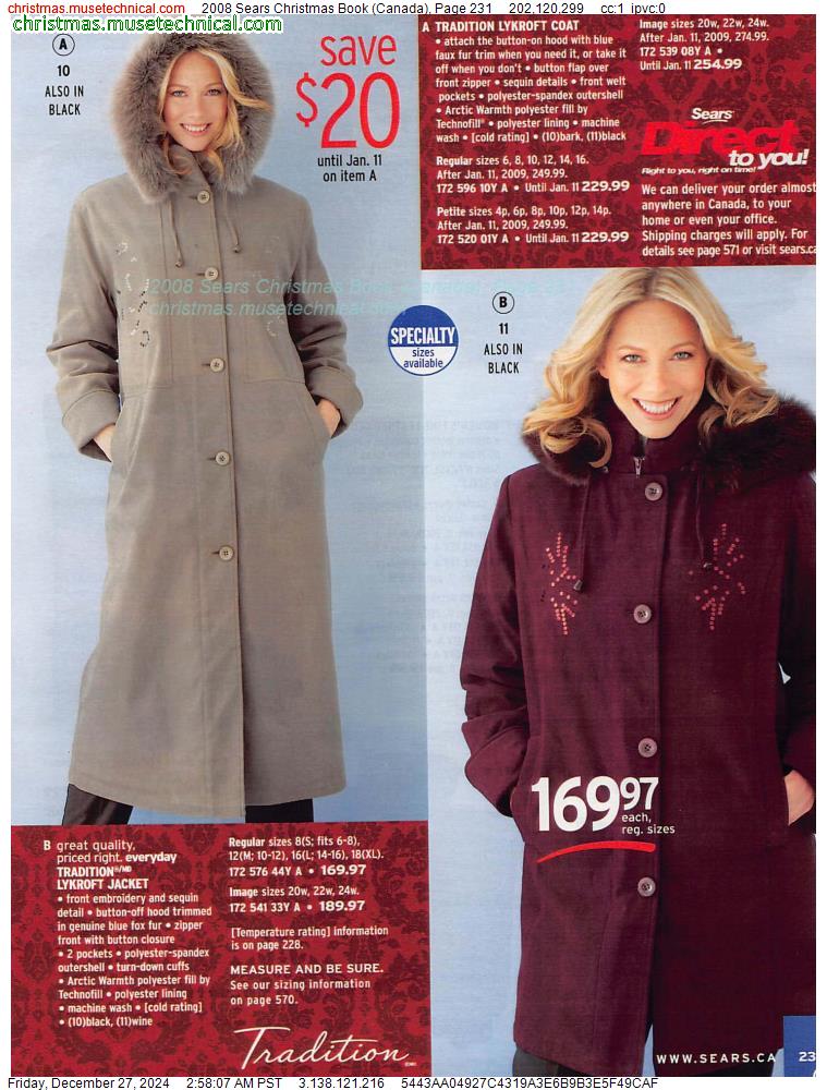 2008 Sears Christmas Book (Canada), Page 231