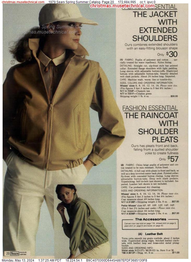 1979 Sears Spring Summer Catalog, Page 20