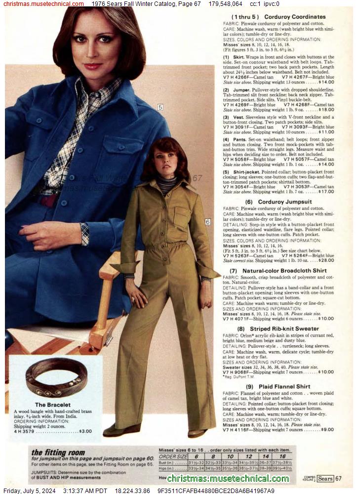 1976 Sears Fall Winter Catalog, Page 67