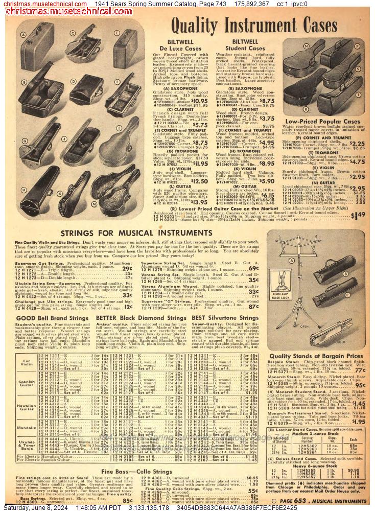 1941 Sears Spring Summer Catalog, Page 743