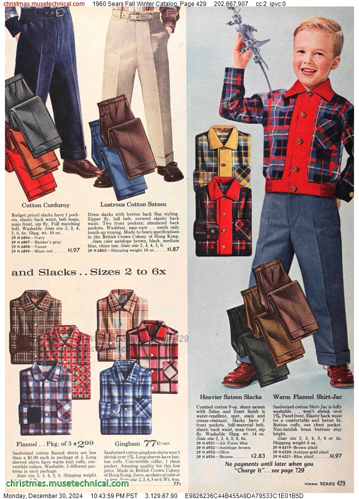 1960 Sears Fall Winter Catalog, Page 429