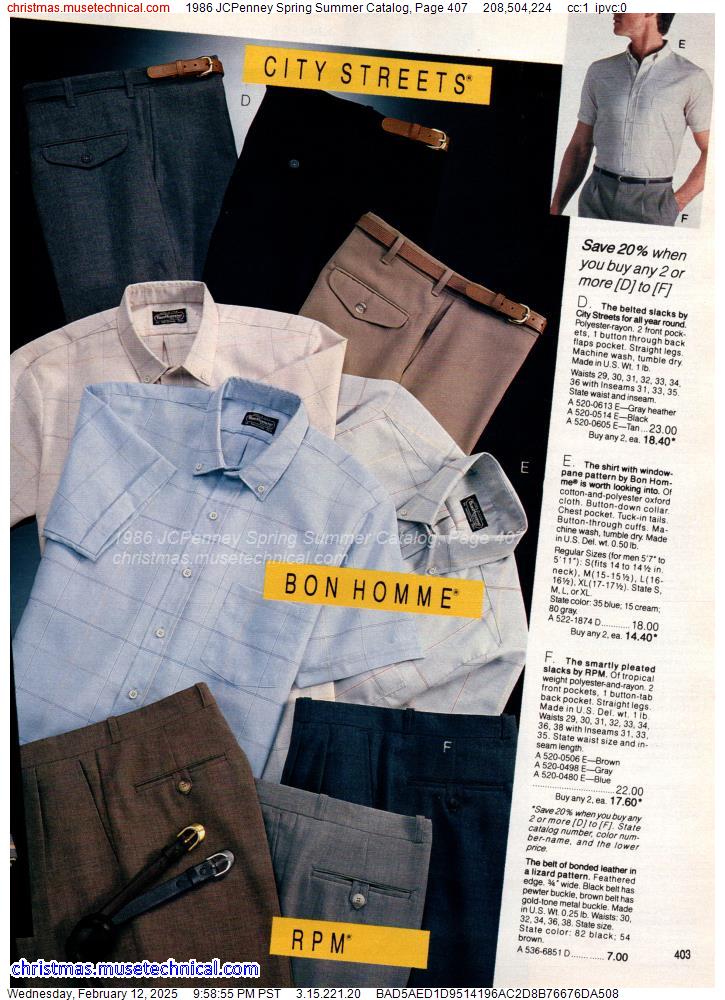 1986 JCPenney Spring Summer Catalog, Page 407