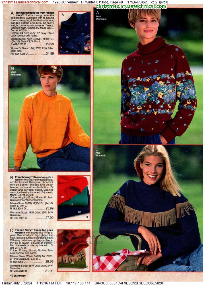 1990 JCPenney Fall Winter Catalog, Page 48