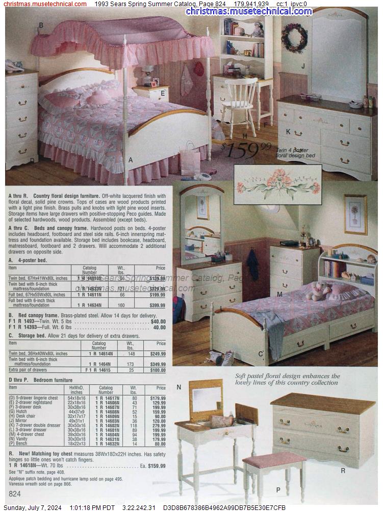 1993 Sears Spring Summer Catalog, Page 824