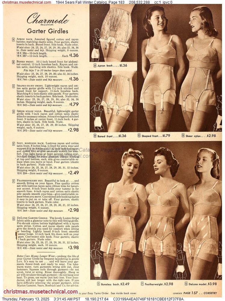 1944 Sears Fall Winter Catalog, Page 183