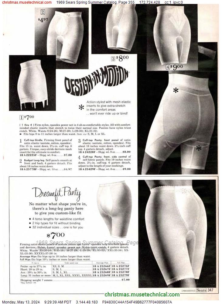 1969 Sears Spring Summer Catalog, Page 355