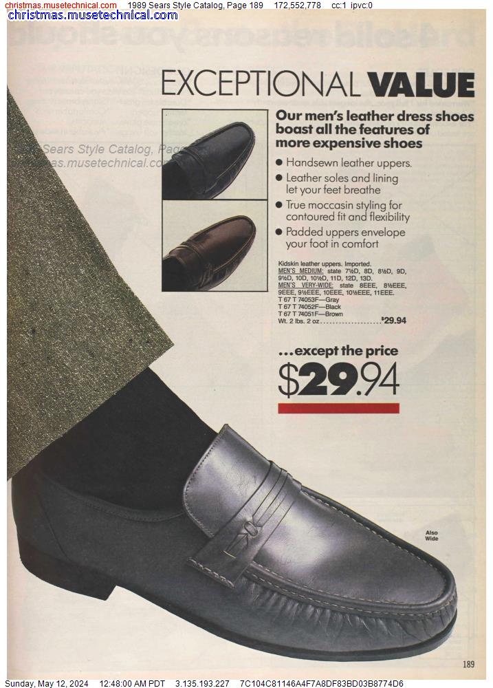 1989 Sears Style Catalog, Page 189