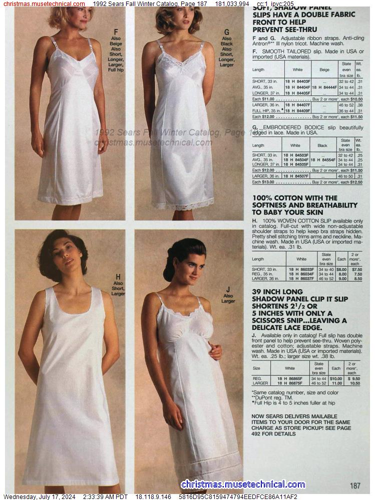 1992 Sears Fall Winter Catalog, Page 187