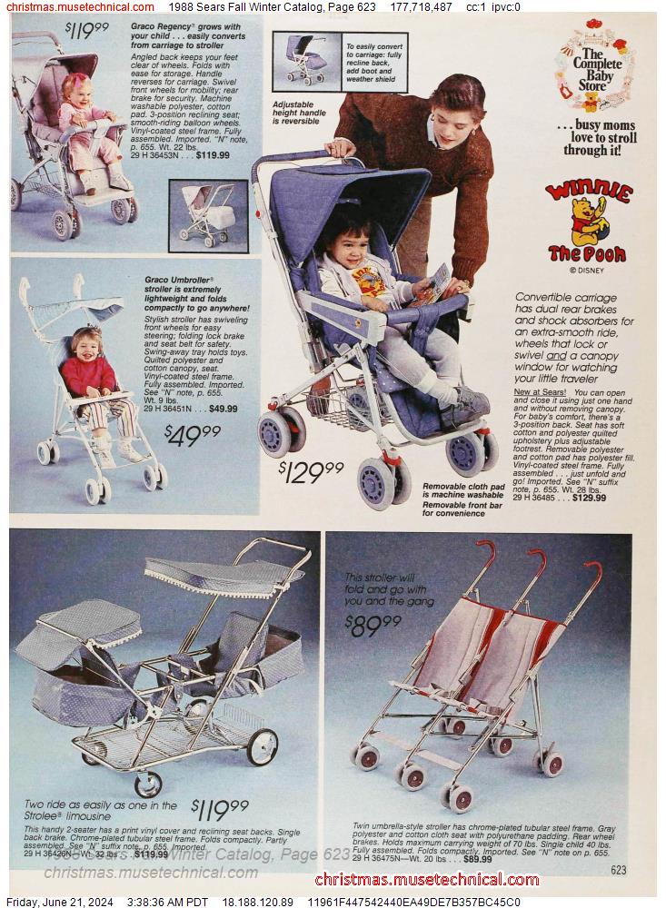 1988 Sears Fall Winter Catalog, Page 623
