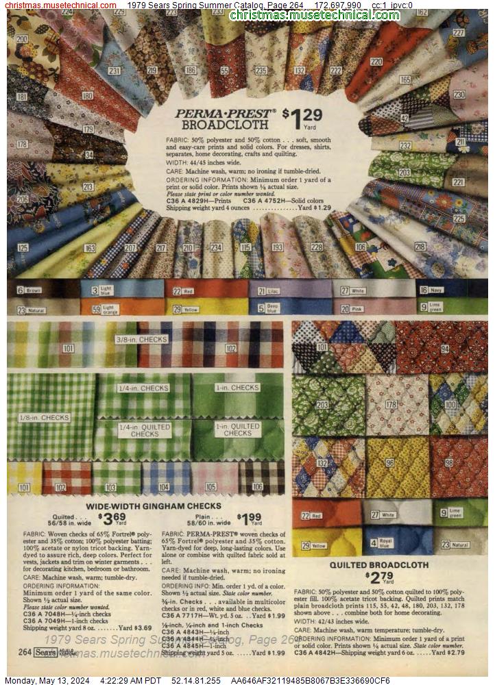 1979 Sears Spring Summer Catalog, Page 264