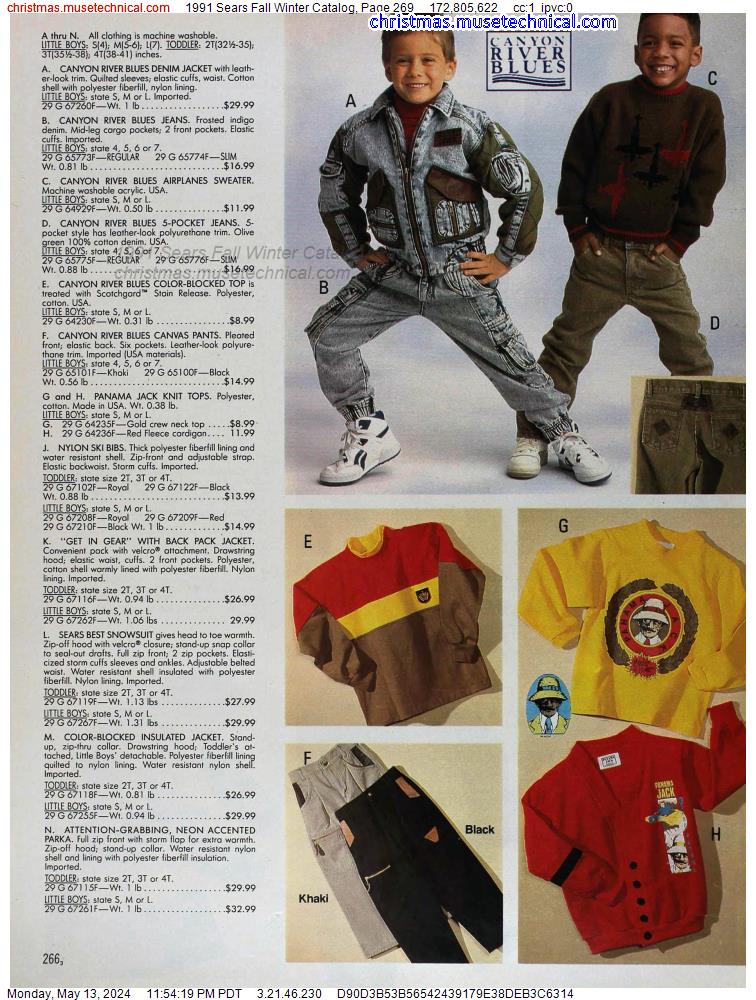 1991 Sears Fall Winter Catalog, Page 269