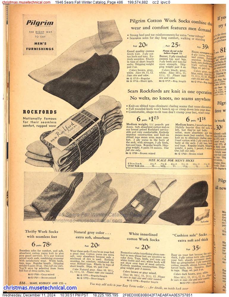 1946 Sears Fall Winter Catalog, Page 486