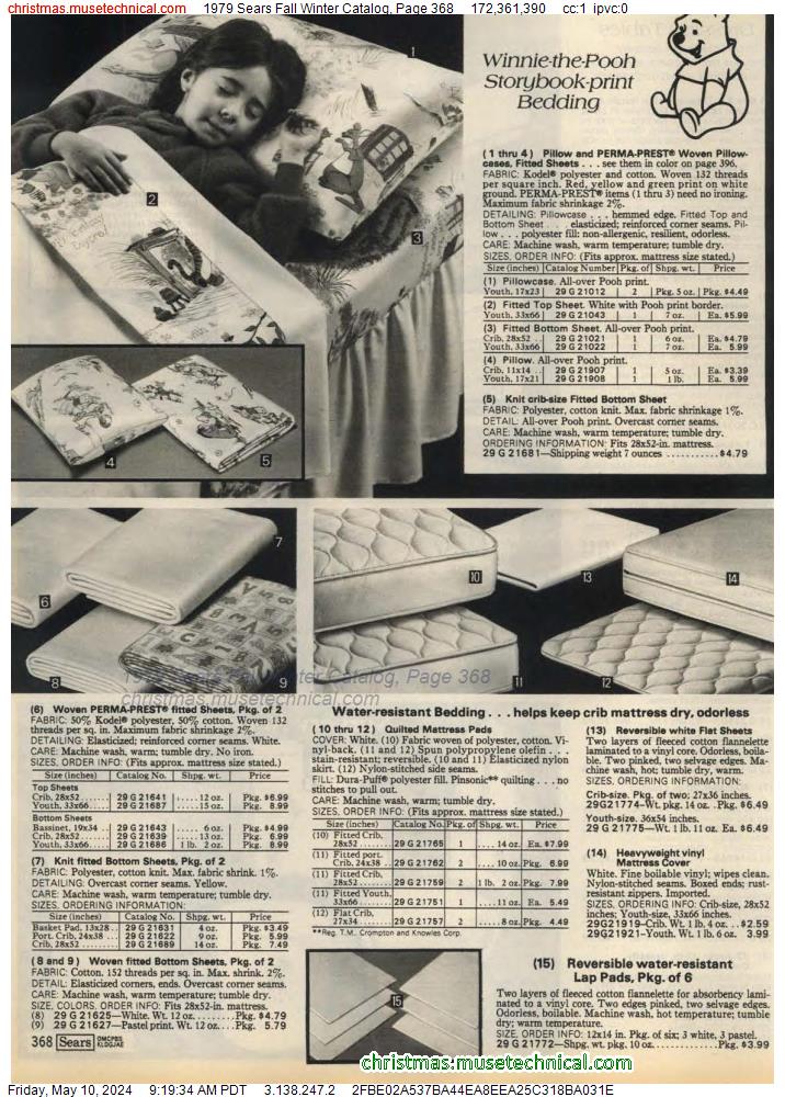 1979 Sears Fall Winter Catalog, Page 368