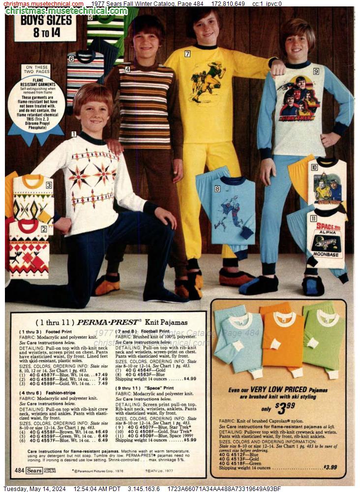 1977 Sears Fall Winter Catalog, Page 484