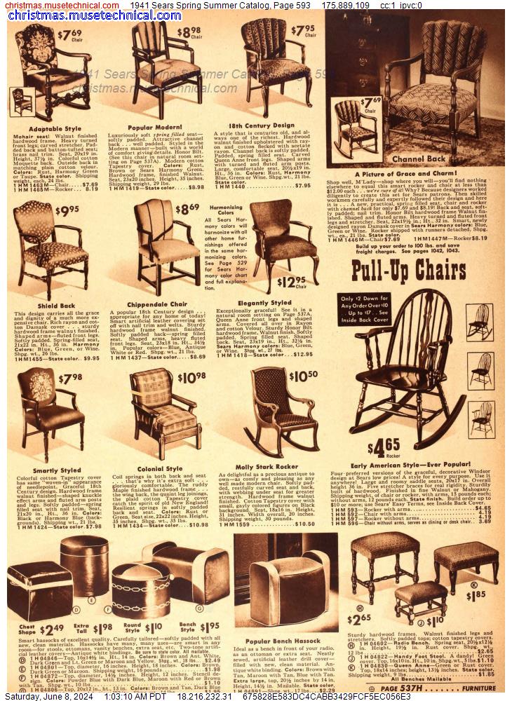 1941 Sears Spring Summer Catalog, Page 593