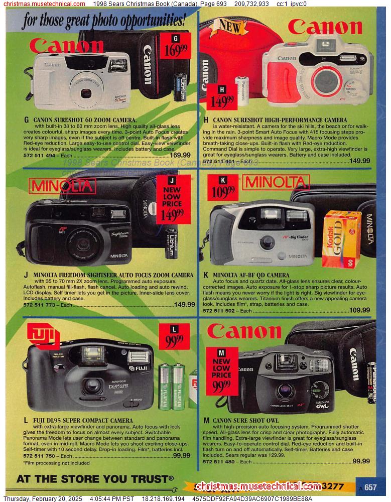 1998 Sears Christmas Book (Canada), Page 693