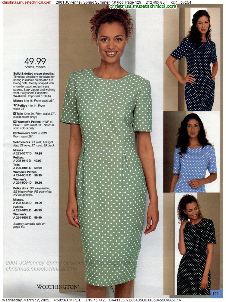 2001 JCPenney Spring Summer Catalog, Page 129