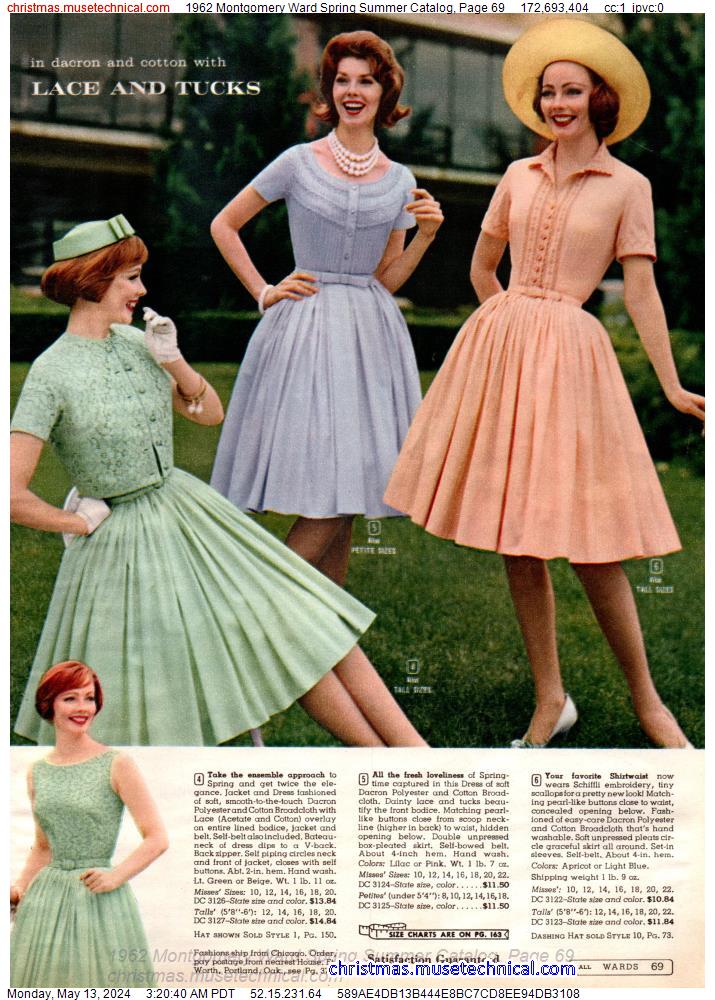 1962 Montgomery Ward Spring Summer Catalog, Page 69