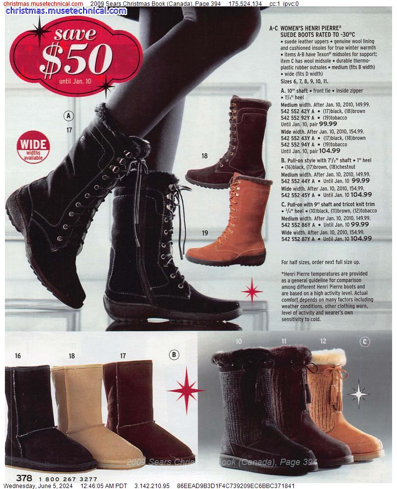 2009 Sears Christmas Book (Canada), Page 394