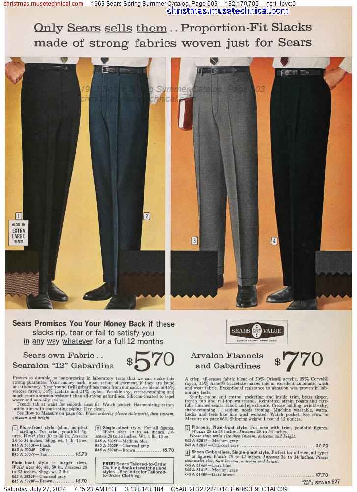 1963 Sears Spring Summer Catalog, Page 603