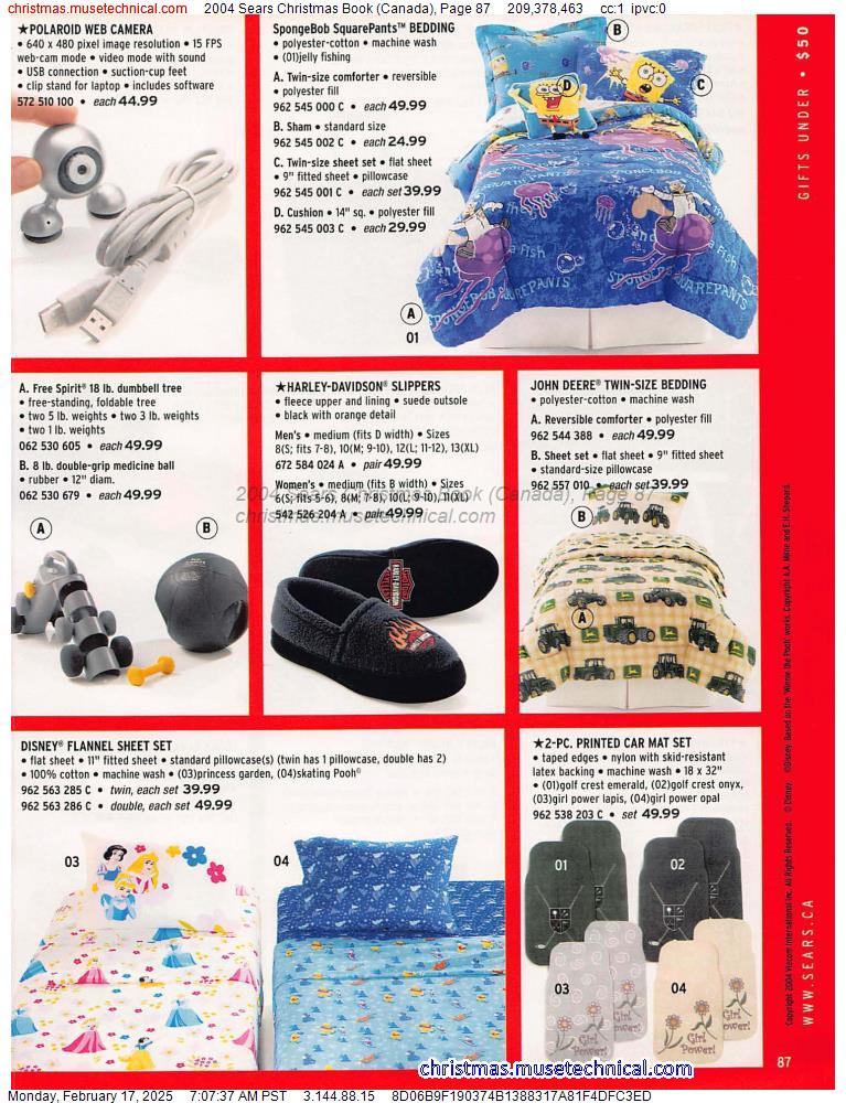 2004 Sears Christmas Book (Canada), Page 87