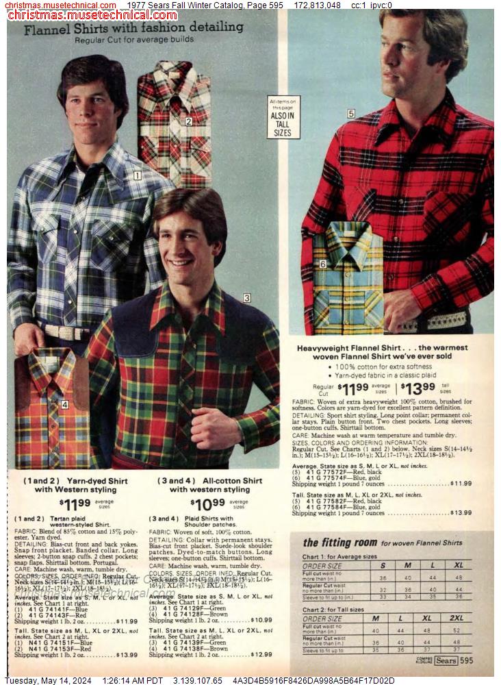 1977 Sears Fall Winter Catalog, Page 595