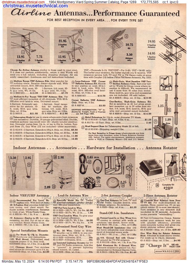 1964 Montgomery Ward Spring Summer Catalog, Page 1269