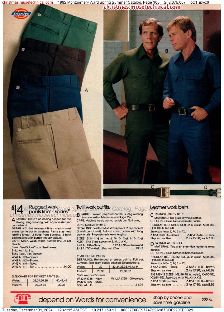 1982 Montgomery Ward Spring Summer Catalog, Page 300