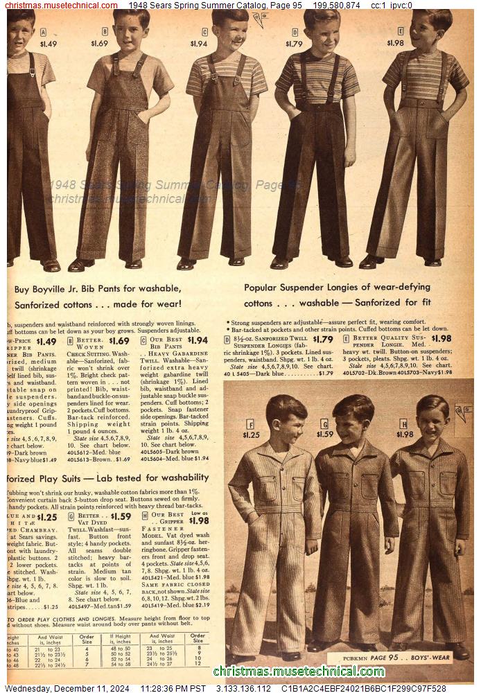 1948 Sears Spring Summer Catalog, Page 95