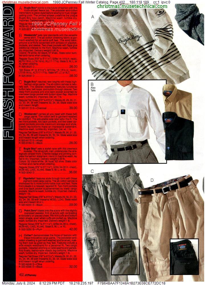 1990 JCPenney Fall Winter Catalog, Page 402